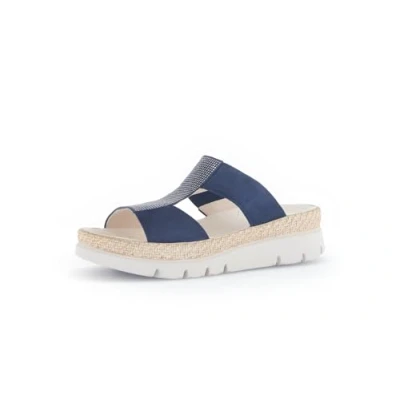 Abbildung von Gabor Damen Pantoletten, Frauen Slipper,Schlupfschuhe,schluepfschuhe,Slides,Slip ons,Backless Slipper,Mules,Gartenschuhe,Marine,38 EU / 5 UK