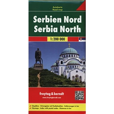 Abbildung von Serbien Nord, Autokarte 1:200.000: Citypläne. Ortsregister mit Postleitzahlen. Entfernungen in km (freytag &amp; berndt Auto + Freizeitkarten)