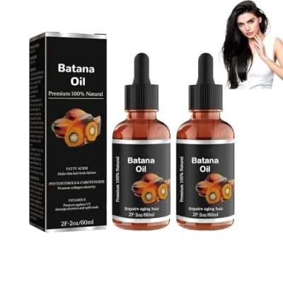 Abbildung von Batana Öl Bio für gesundes Haar, Öl, Haarwachstum, gegen Haarausfall, Haarserum natürliches Haarwachstumsöl (2 stück)