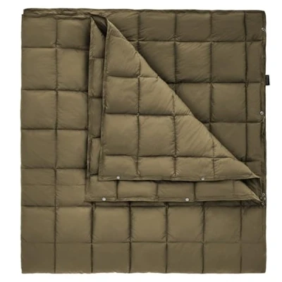 Abbildung von KingCamp Ultraleicht Reisedecke, Warme Outdoor Decke, Winddichte Camping Wasserabweisend Kompakt kleines packmaß für unterwegs Picknick Reisen zu Hause 213 x 203 cm Oliv
