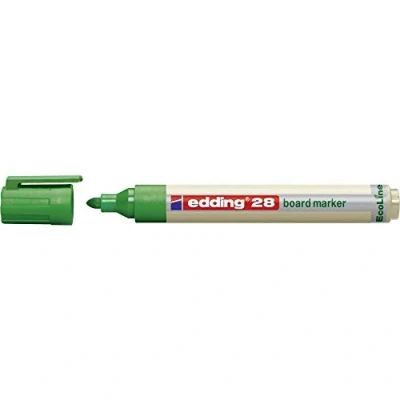 Abbildung von edding 28 Ecoline Whiteboardmarker grün 10 Whiteboard Stifte Rundspitze 1,5 3 mm Boardmarker abwischbar Whiteboard, Flipchart, Magnettafel, Pinnwand, Memoboard Sketchnotes nachfüllbar