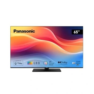 Abbildung von Panasonic TB 65W61AEZ, W61 Serie, 65 Zoll, 4K Ultra HD LED Smart TV, 2025, TiVo, Dolby Vision &amp; Atmos, Game Mode Plus, Alexa Google Sprachsteuerung, Schwarz