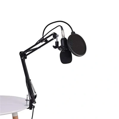 Abbildung von USB Mikrofon, Verstellbarer Schwanenhals BM 800 Kondensator Mikrofon Kit, Mikrofonständer mit Kondensatormikrofon, Shock Mount
