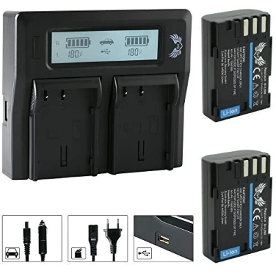 Abbildung von 2X SK Akku Pentax D Li90 2040mAh + LCD Dual Doppel Ladegerät für K1 K 1 / K3 3 II K5 5 IIs K7 7 645D 645Z