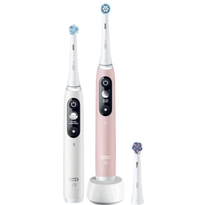 Abbildung von Oral B iO Series 6N Doppelpack Weiß + Rosa