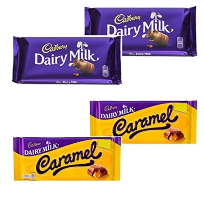 Abbildung von Cadbury Dairy Milk Chocolate Bars (2 x 200 g) and Caramel 120 Bundle