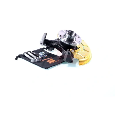 Abbildung von GH 289949V Achsschenkel Vorderachse links mit Radnabe, Radlager, Spritzschutzkappe, Schrauben VOLKSWAGEN: GOLF 2, Jetta 2