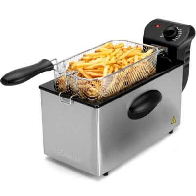 Abbildung von BOMANN Kaltzonenfritteuse &quot;FR 2264 CB inox 3L&quot;, 2000 W, Fassungsvermögen 3 l