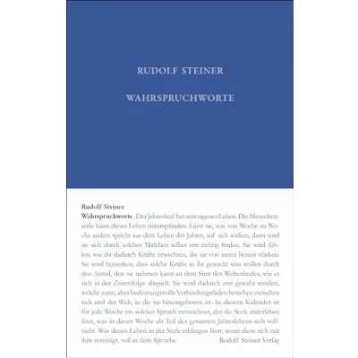 Abbildung von Wahrspruchworte (Rudolf Steiner Gesamtausgabe: Schriften und Vorträge)
