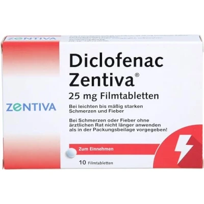 Abbildung von DICLOFENAC Zentiva 25 mg 10 St