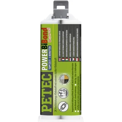 Abbildung von PETEC 98550 Universalklebstoff 40C +120C silikonfrei weiß/gelb 50
