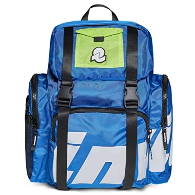 Abbildung von Invicta Rucksack aus nachhaltigem Stoff, Praktisch &amp; Unisex, mit Laptopfach bis 14&#039;&#039;, Büro, Uni, Arbeit; Reise, Sport&amp;Freizeit; italienisches Design, MONVISO X BLUE, blau