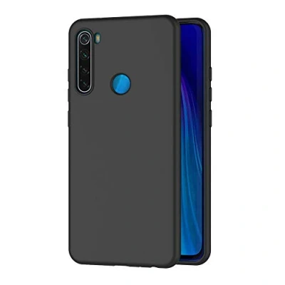 Abbildung von AICEK Hülle Compatible Xiaomi Redmi Note 8, Schwarz Silikon Schutzhülle für 8 Case TPU Bumper Handyhülle (6,3 Zoll)