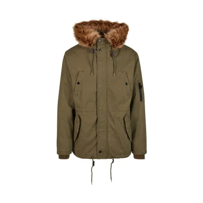 Abbildung von Brandit FISH TAIL Wintermantel, Herren, Größe: Large, Olive