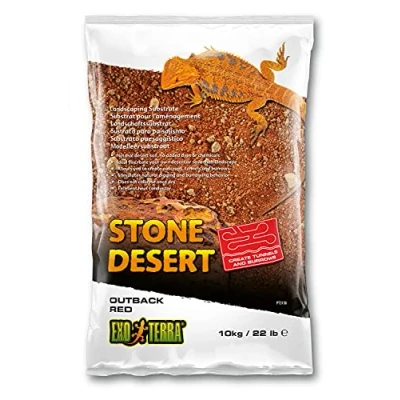 Abbildung von Exo Terra Outback Red Stone Desert, natuerlicher Wuestenboden, Wuesten Substrat, zur Formung von Felsenformationen, Tunneln und Hoehlen geeignet, 10kg