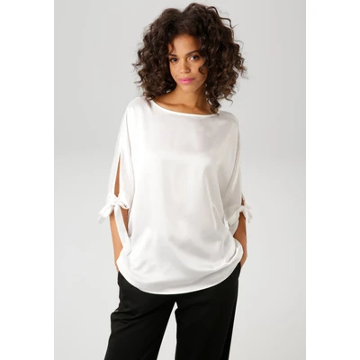 Abbildung von Aniston CASUAL Schlupfbluse mit raffinierten Cut Out an den 3/4 langen Ärmeln NEUE KOLLEKTION