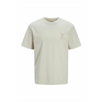 Abbildung von Jack &amp; Jones Gedruckt Rundhalsausschnitt Tshirt print, Herren, Größe: Small, Moonbeam