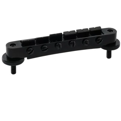 Abbildung von Musiclily Pro 52mm ABR 1 Tune O Matic Brücke Steg Bridge für Epiphone Les Paul SG Style E Gitarre, Schwarz