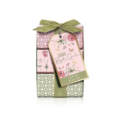 Abbildung von Baylis &amp; Harding Royale Garden Seifen mit Rose, Mohn und Vanille, Geschenk Set (1 Stück) veganfreundlich