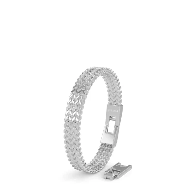 Abbildung von Serasar Armband, Herren, Größe: 17, Silber
