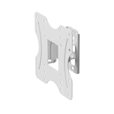Abbildung von PureMounts TV Wandhalterung, schwenkbare neigbare Universal Halterung für 23 42 Zoll Flach &amp; Curved Ferseher Monitor bis 30kg, max. VESA 200x200 mm, weiß