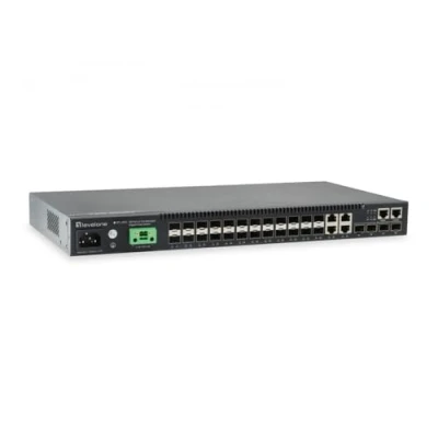 Abbildung von LevelOne Switch Kilby 28 Gigabit Fiber Ports mit 20 , 4 10Gbe SFP+, RJ45/SFP