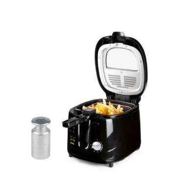 Abbildung von Setpoint Fritteuse, 1800 W, Mini 2,5L Öl Fritöse Portion Pommes mit Fett frittieren &amp; Salzstreuer
