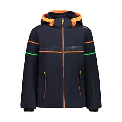 Abbildung von CMP Stretch Skijacke für Kinder mit abnehmbarer Kapuze, Schwarz Blau, 98