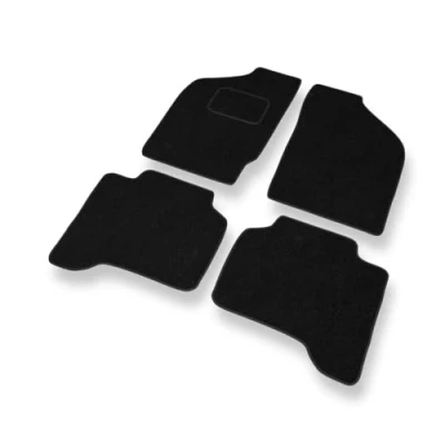 Abbildung von Mossa Fußmatten Auto kompatibel mit Mitsubishi L200 III (2001 2006) schwarz Automatten Autoteppiche 1