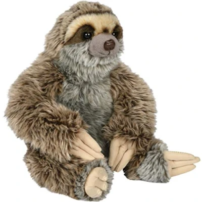 Abbildung von Uni Toys Kuscheltier Faultier, sitzend 25 cm (Höhe) Plüsch Wildtier Plüschtier, zu 100 Prozent recyceltes Füllmaterial