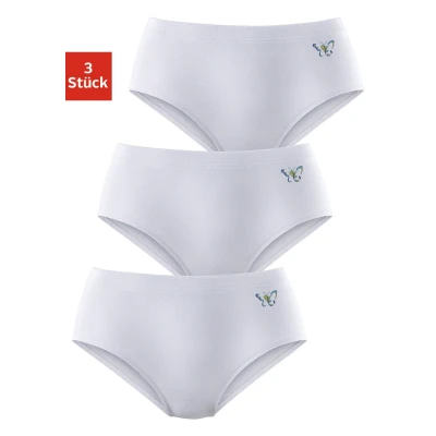 Abbildung von Lascana 3 PACK Slip, Damen, Größe: 32/34, Weiß