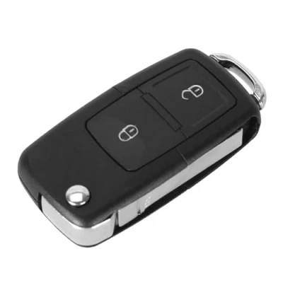 Abbildung von 2 Tasten Remote Flip Folding Autoschlüsselschale für VW MK4 Bora Golf 4 5 6 Passat Polo Touran