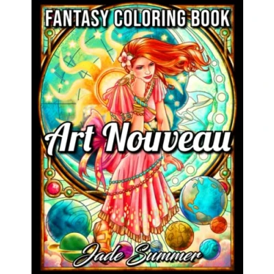Abbildung von Art Nouveau: An Adult Coloring Book with Fantasy Women, Mythical Creatures, and Detailed Designs for Relaxation