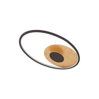 Abbildung von Lindby LED Deckenleuchte Feival, 61 cm x 36 cm, rost/gold