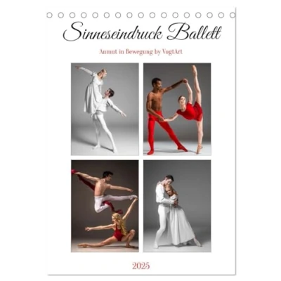 Abbildung von Sinneseindruck Ballett (Tischkalender 2025 DIN A5 hoch), CALVENDO Monatskalender