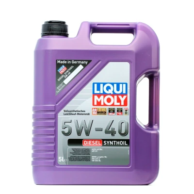 Abbildung von Liqui Moly Diesel Synthoil 5W 40 5l Motoröl 1341 MERCEDES BENZ: E Klasse T modell, C Limousine, Limousine