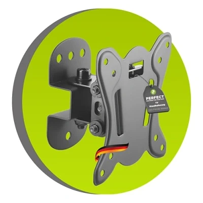 Abbildung von Perfect Wandhalterung für Monitore und Bildschirme (13 27 Zoll), neigbar, schwenkbar, VESA 100x100, schwarz