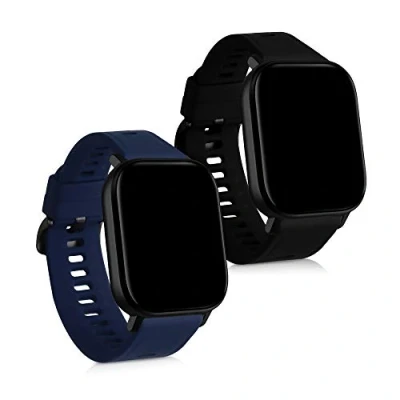 Abbildung von kwmobile Uhrenarmband 2x Sportarmband für Huami Amazfit GTS 2 Mini, Armband TPU Silikon Set Fitnesstracker