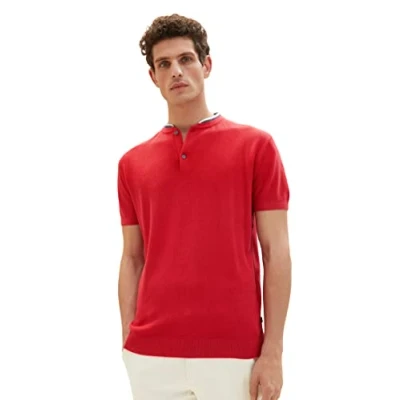 Abbildung von TOM TAILOR Herren 1036875 Pullover, 31045 Soft Berry Red, XXL