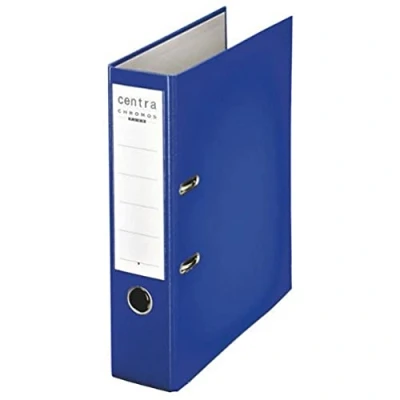 Abbildung von Centra Standard Ordner, Breit, 8 cm Rückenbreite, Graupappe, Blau, 230132