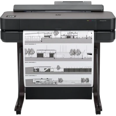 Abbildung von HP DesignJet T650 Großformatdrucker, 36 Zoll, bis zu A0, mobiles Drucken, Wi Fi, Gigabit Ethernet, Hi Speed USB 2.0 (5HB10A), Schwarz