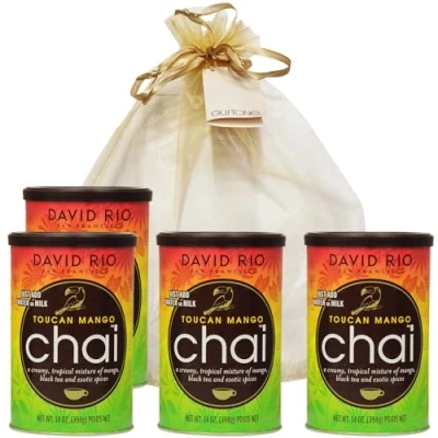 Abbildung von GUSTONE. David Rio Geschenkset Toucan Mango 4 x 398g Dosen Chai Latte