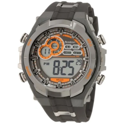 Abbildung von Armitron Sport Herren Digitalchronograph mit Harzarmband, 40/8188GMG