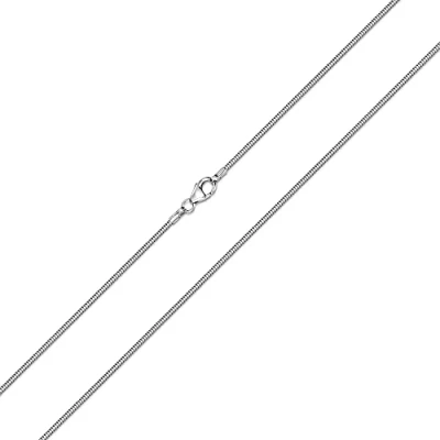 Abbildung von Materia Damen Schlangenkette Silber 925 Halskette 1,2mm rhodiniert K22 70 cm