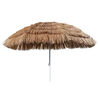 Abbildung von Spetebo Hawaii Strandschirm Ø 165cm knickbar Sonnenschirm Gartenschirm Balkonschirm