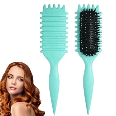 Abbildung von 2024 Neu Bounce Brush Curly Hair Curl Defining Stylingbürst Lockenbürste Define Styling Brush, Unisex (B)