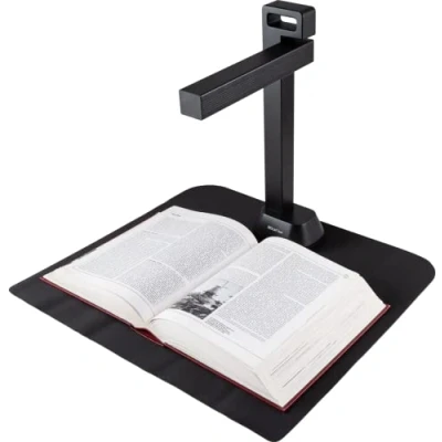Abbildung von IRIScan Desk Pro. Buchscanner LED, OCR Dokumentenscanner 21MP Kamera Visualizer v6PRO: PDF Editor, tragbarer Scanner, Buchscanner, AI Flachlegung Auto Scan Finger Verstecken, a3 Scanner WinMac