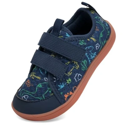 Abbildung von IceUnicorn Barfußschuhe Kinder Breite Barfussschuhe Jungen Mädchen Minimalistische Aquaschuhe Traillaufschuhe Strandschuhe(Dunkelblau, 31EU Weit)
