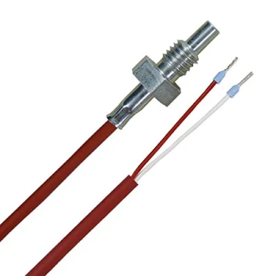 Abbildung von iOVEO 014EF01202 M8 Einschraubfühler/Temperaturfühler PT100, Gewinde 2 Meter Silikon Leitung
