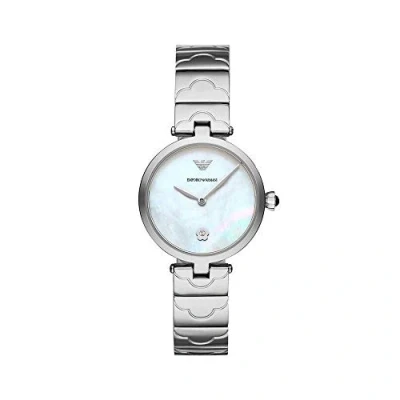 Abbildung von Emporio Armani Damen Analog Quarz Uhr mit Edelstahl Armband AR11235